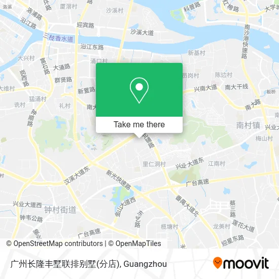 广州长隆丰墅联排别墅(分店) map