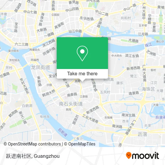 跃进南社区 map