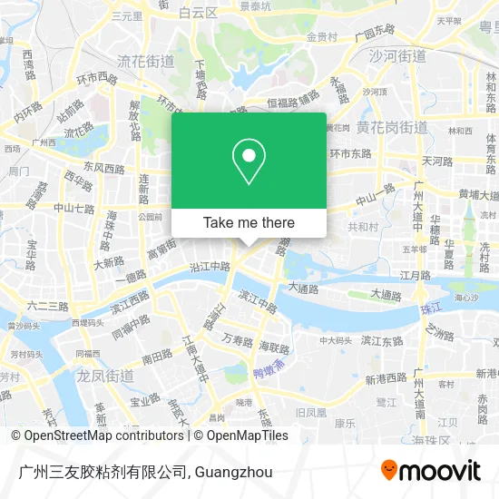 广州三友胶粘剂有限公司 map