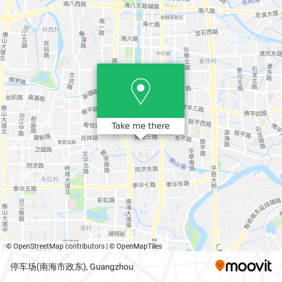 停车场(南海市政东) map