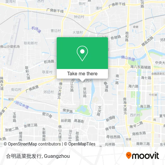 合明蔬菜批发行 map