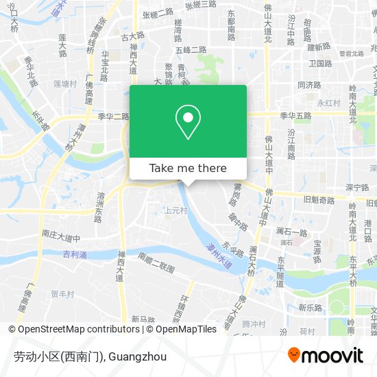 劳动小区(西南门) map