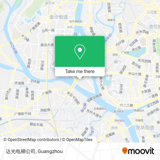 达光电梯公司 map