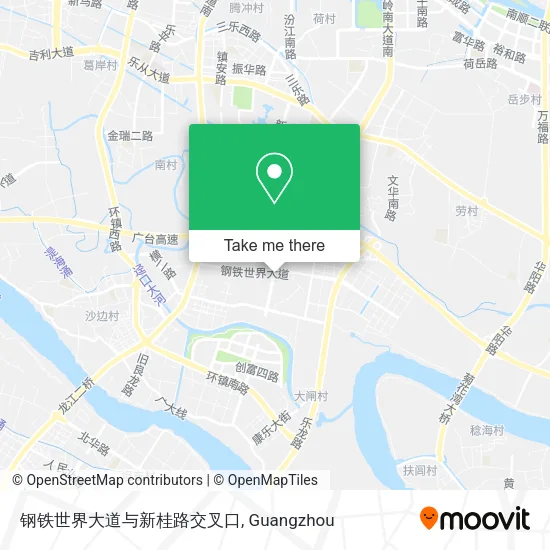 钢铁世界大道与新桂路交叉口 map
