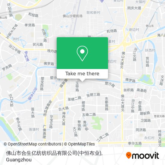 佛山市合生亿纺纺织品有限公司(中恒布业) map