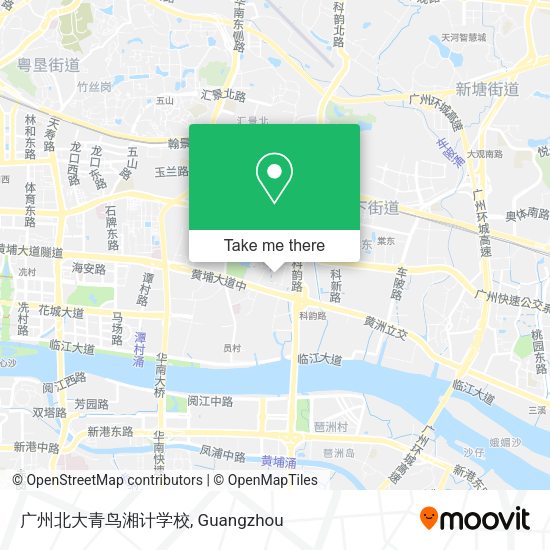 广州北大青鸟湘计学校 map