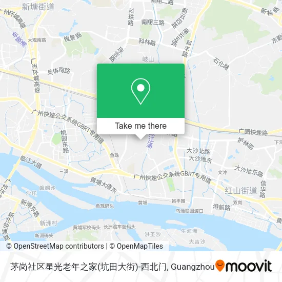 茅岗社区星光老年之家(坑田大街)-西北门 map