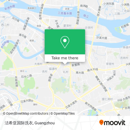 洁希亚国际洗衣 map