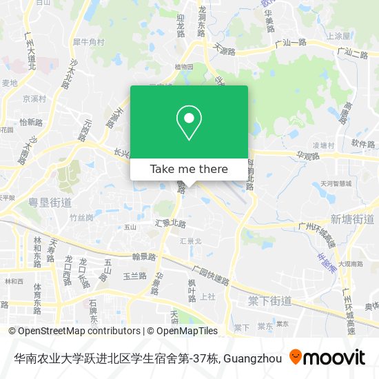 华南农业大学跃进北区学生宿舍第-37栋 map