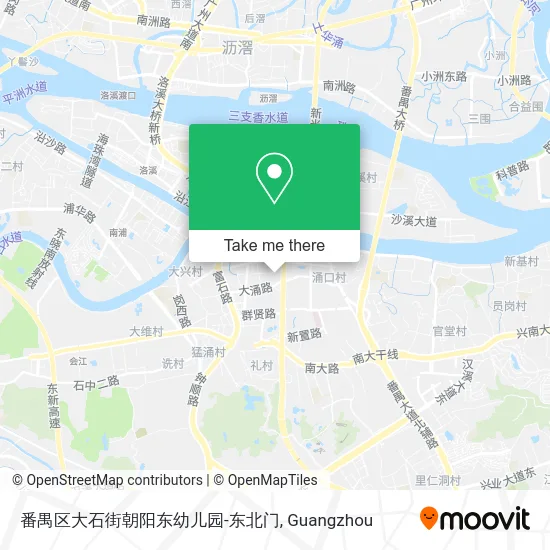 番禺区大石街朝阳东幼儿园-东北门 map