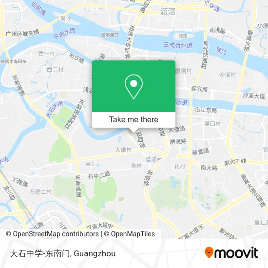 大石中学-东南门 map