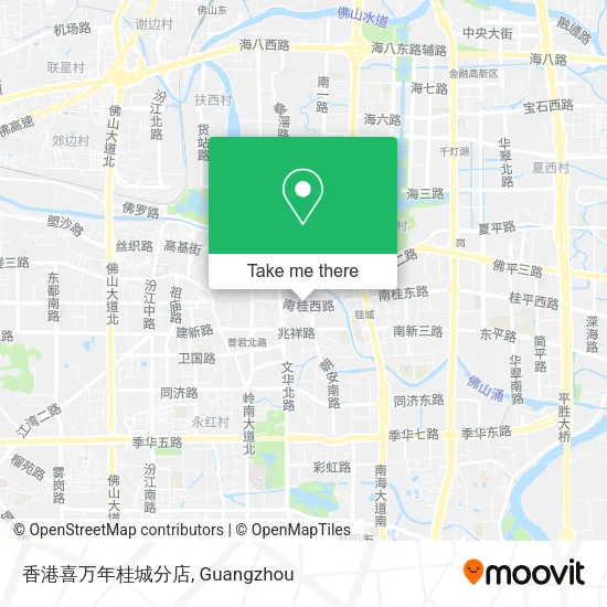 香港喜万年桂城分店 map