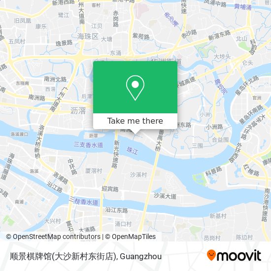 顺景棋牌馆(大沙新村东街店) map