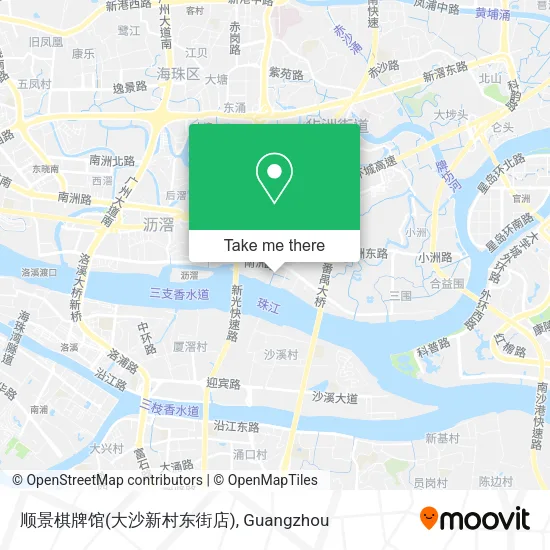 顺景棋牌馆(大沙新村东街店) map