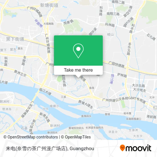 来电(奈雪の茶广州漫广场店) map