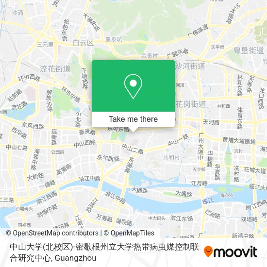 中山大学(北校区)-密歇根州立大学热带病虫媒控制联合研究中心 map