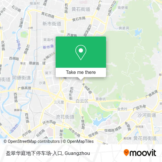 盈翠华庭地下停车场-入口 map
