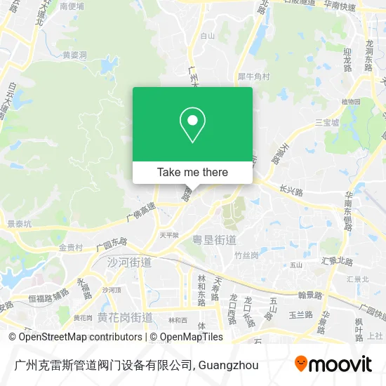 广州克雷斯管道阀门设备有限公司 map