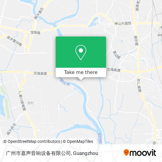 广州市嘉声音响设备有限公司 map