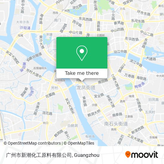 广州市新潮化工原料有限公司 map