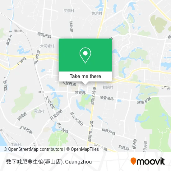 数字减肥养生馆(狮山店) map