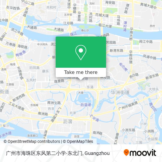 广州市海珠区东风第二小学-东北门 map