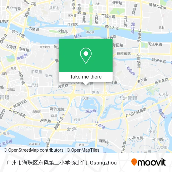 广州市海珠区东风第二小学-东北门 map