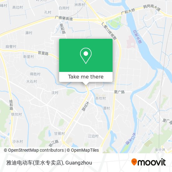 雅迪电动车(里水专卖店) map