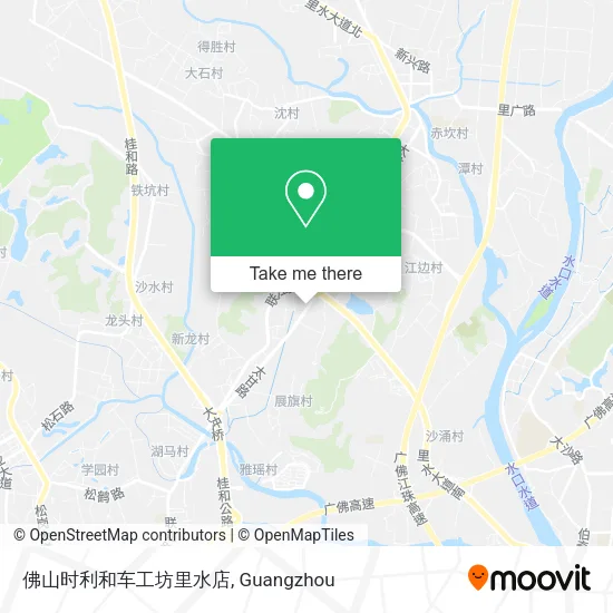 佛山时利和车工坊里水店 map