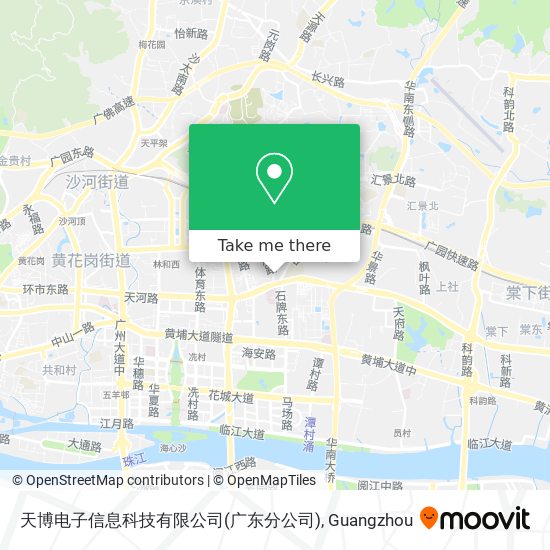 天博电子信息科技有限公司(广东分公司) map