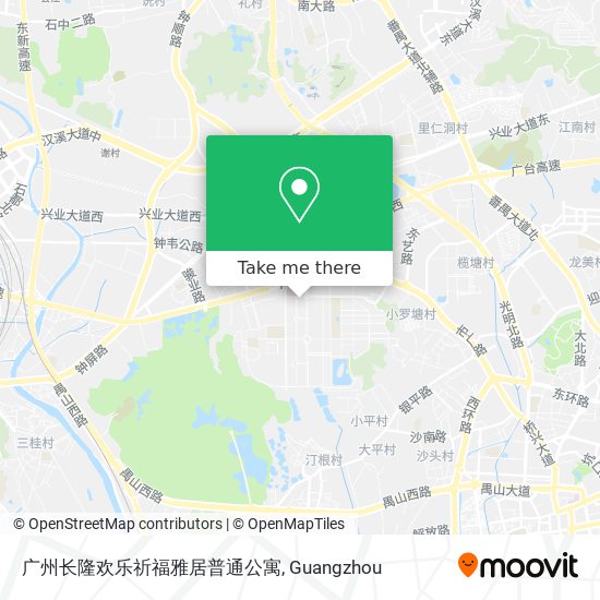 广州长隆欢乐祈福雅居普通公寓 map