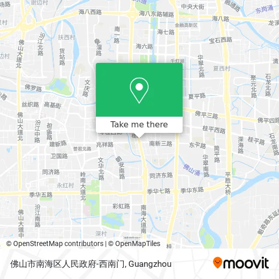 佛山市南海区人民政府-西南门 map