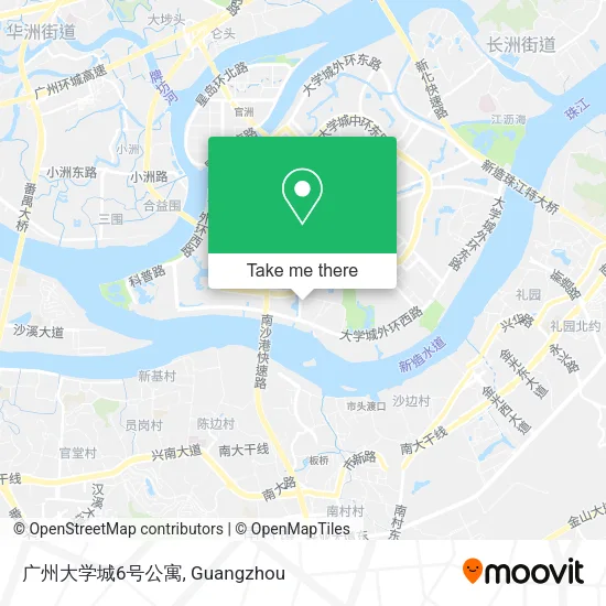 广州大学城6号公寓 map