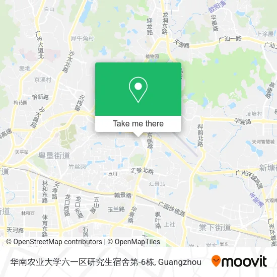华南农业大学六一区研究生宿舍第-6栋 map