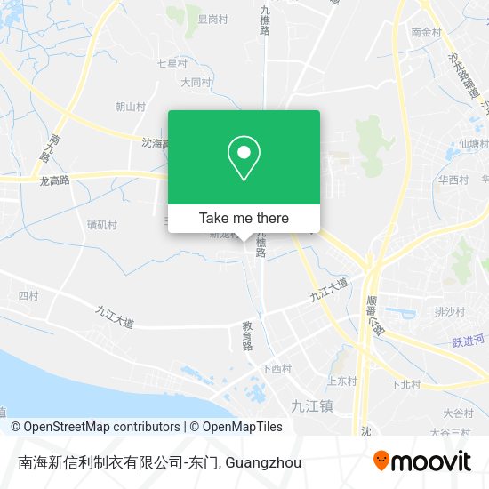南海新信利制衣有限公司-东门 map