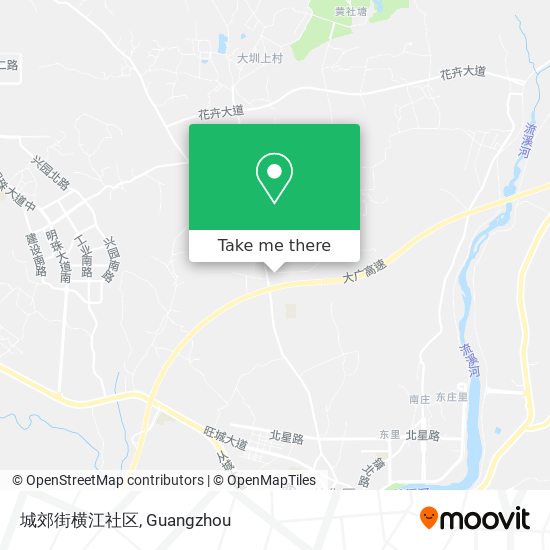 城郊街横江社区 map