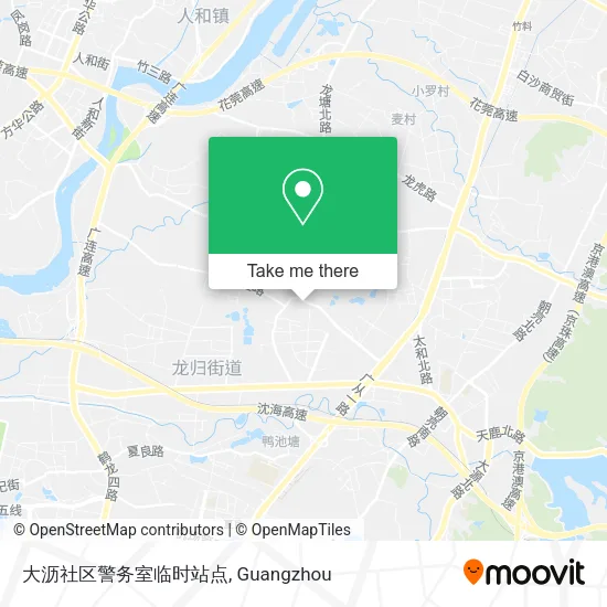 大沥社区警务室临时站点 map