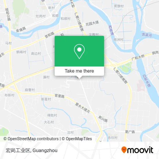 宏岗工业区 map