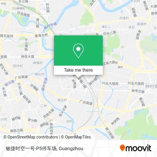 敏捷时空一号-P5停车场 map