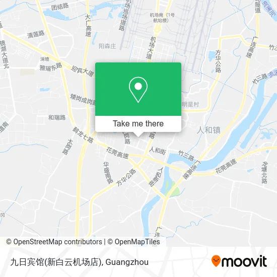 九日宾馆(新白云机场店) map