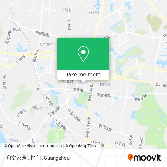 和富家园-北1门 map