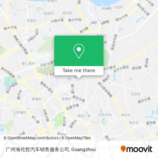 广州海伦哲汽车销售服务公司 map