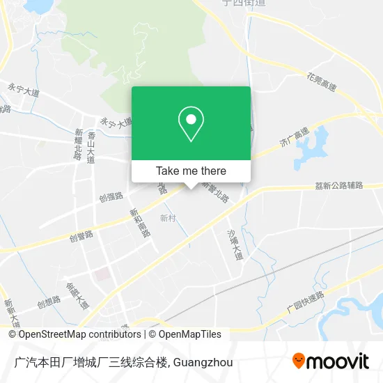 广汽本田厂增城厂三线综合楼 map