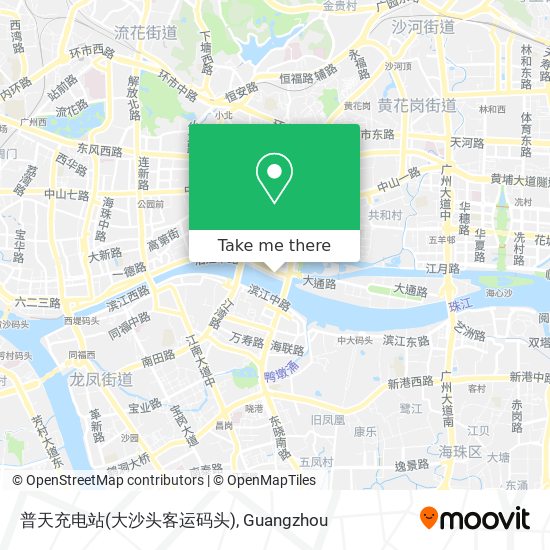 普天充电站(大沙头客运码头) map