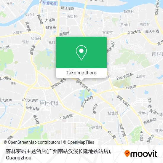 森林密码主题酒店(广州南站汉溪长隆地铁站店) map