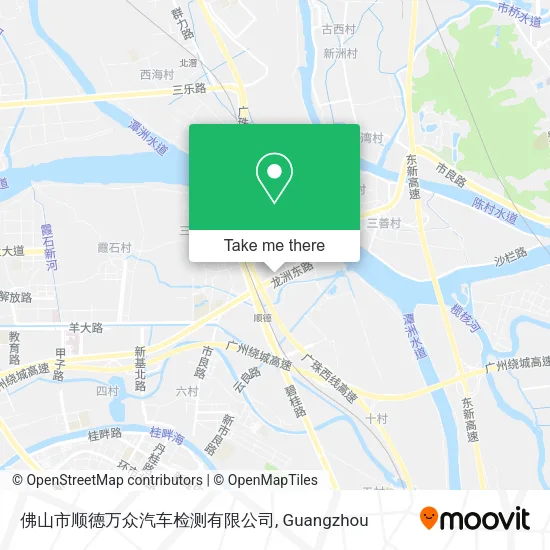 佛山市顺德万众汽车检测有限公司 map