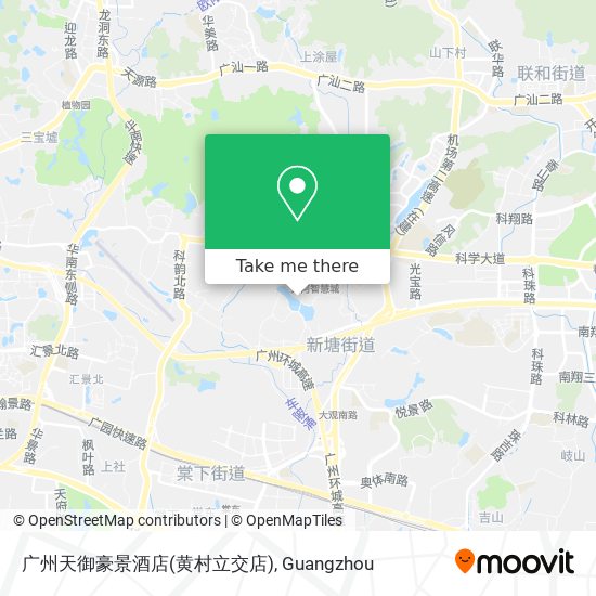 广州天御豪景酒店(黄村立交店) map