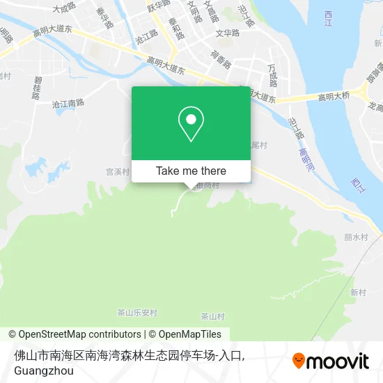 佛山市南海区南海湾森林生态园停车场-入口 map