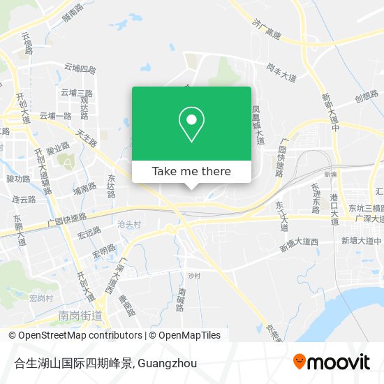 合生湖山国际四期峰景 map