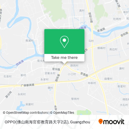 OPPO(佛山南海官窑教育路天字2店) map